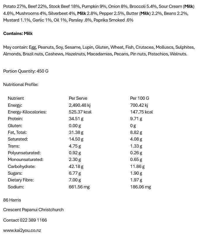 Beef stroganoff 2.9.25