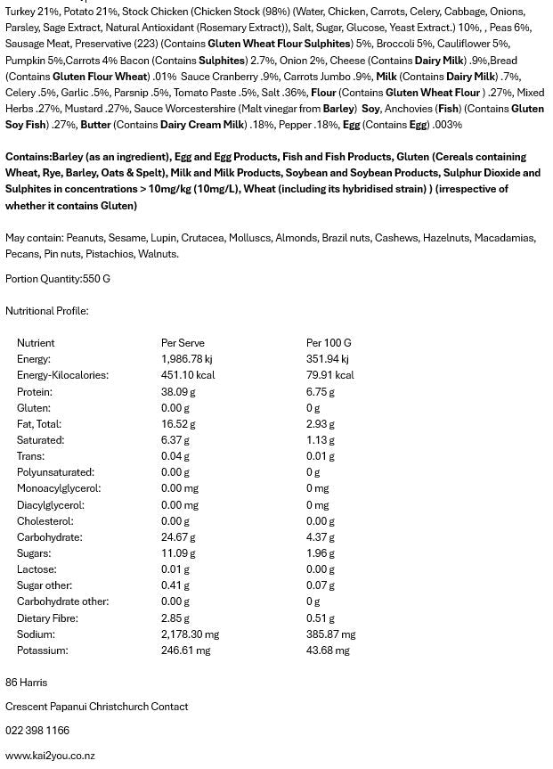 Christmas turkey with all the trimmings 23.12.25