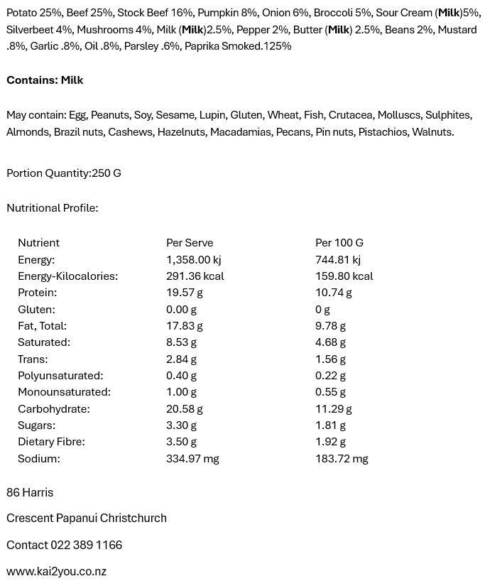 Beef stroganoff 2.9.25