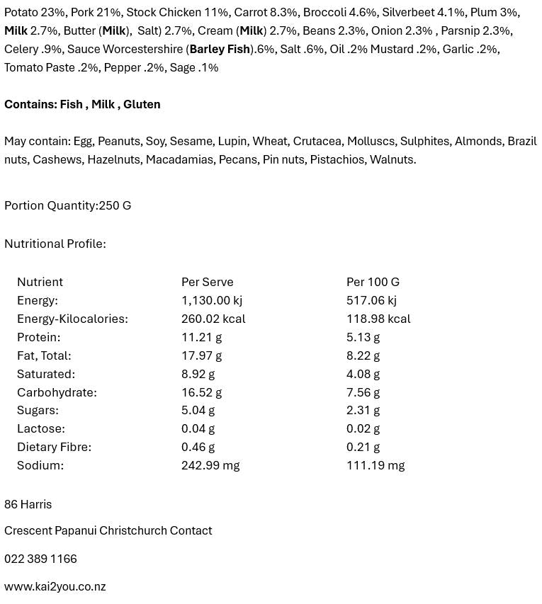 Pork and plum casserole 23.5.25