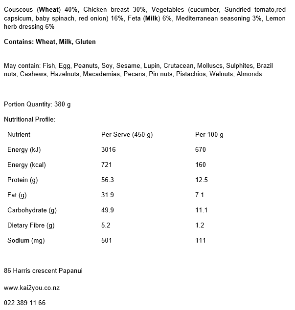 Mediterranean chicken breast & couscous salad 27.02.26 SI