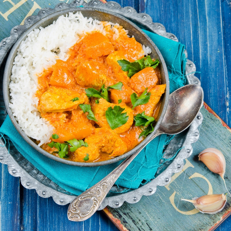 Pumpkin chickpea curry with rice 28.10.25
