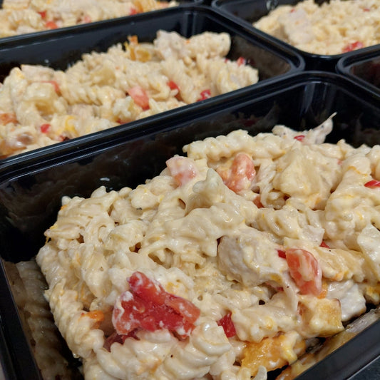 Chicken and roast vegetable pasta bake 4.11.25