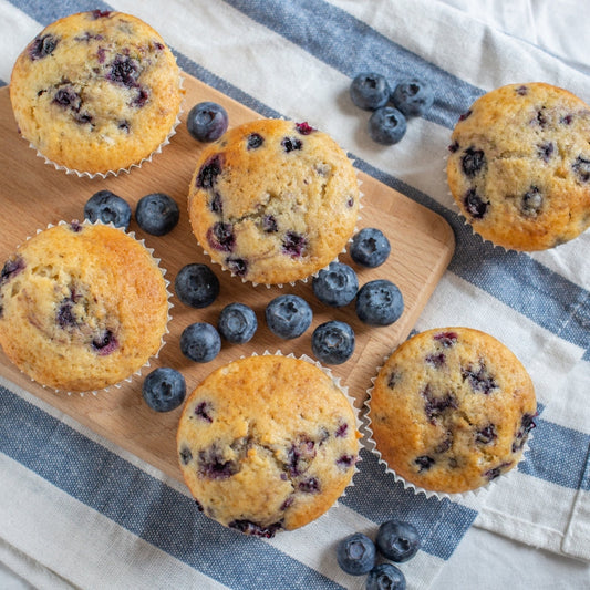Large blueberry, apple & cinnamon muffin 28.10.25