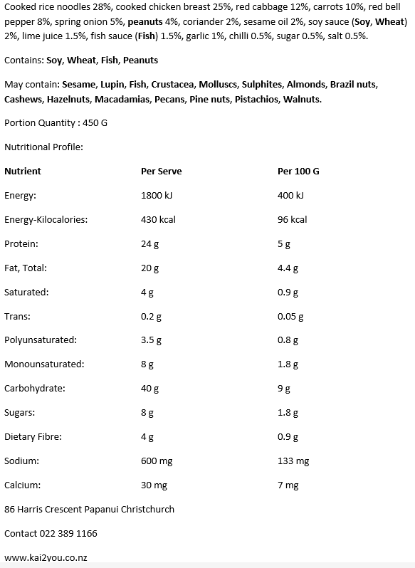Thai chicken peanut noodle salad 05.12.25
