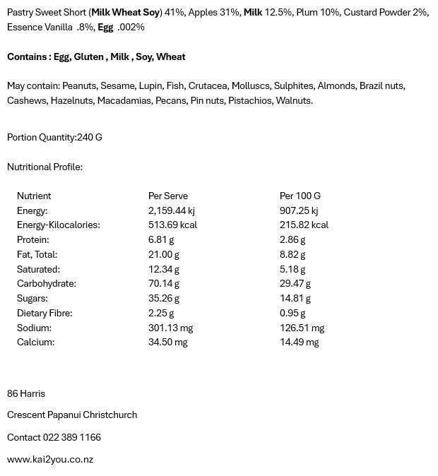Apple and plum shortcake 25.11.25