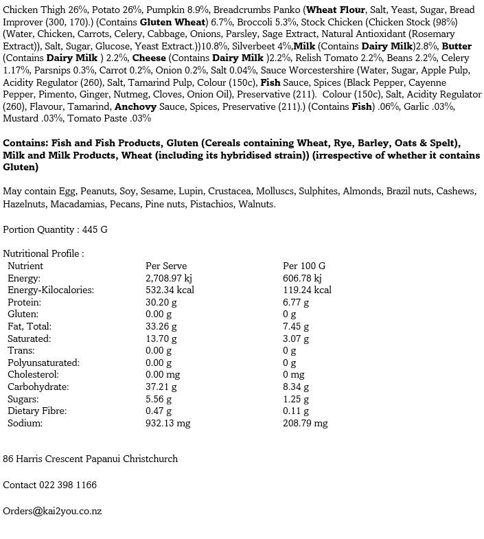 Baked crumbed chicken thigh 15.11.24