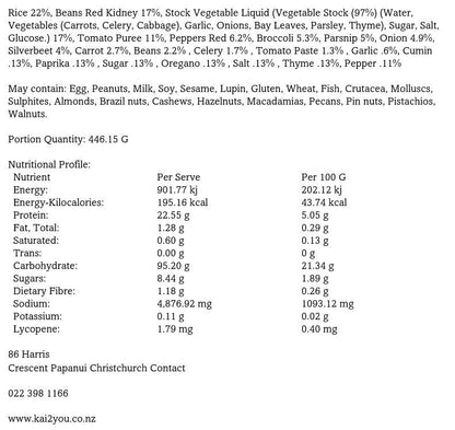 Bean & vegetable chilli con carne 28.1.25