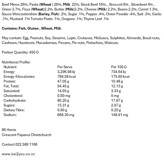 Beef lasagna 3.03.26