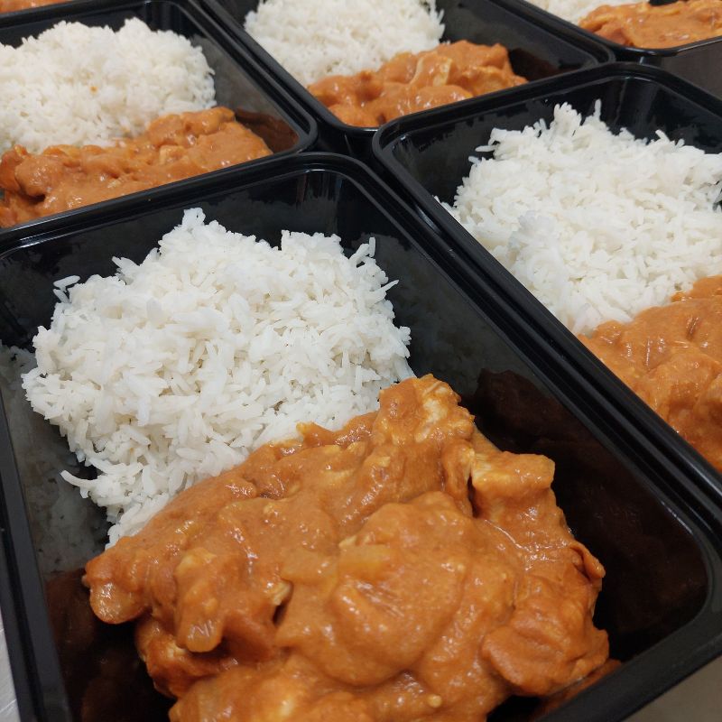 Butter chicken with steamed rice 12.11.24