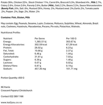 Chicken and honey mustard casserole 14.10.25