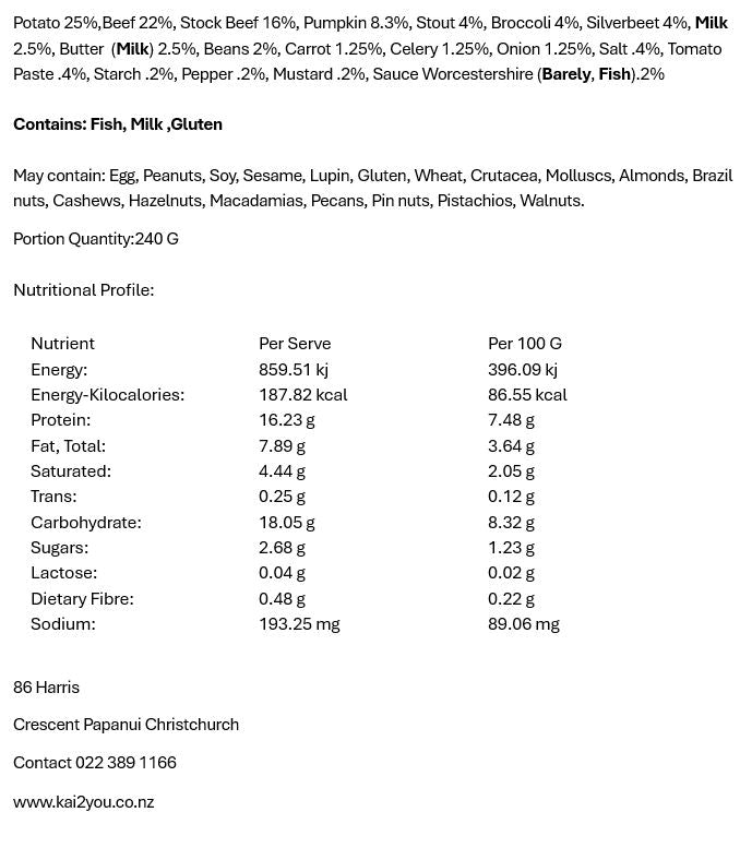 Beef & stout stew 21.11.25