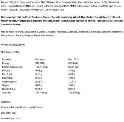 Crumbed Fish 13.5.25