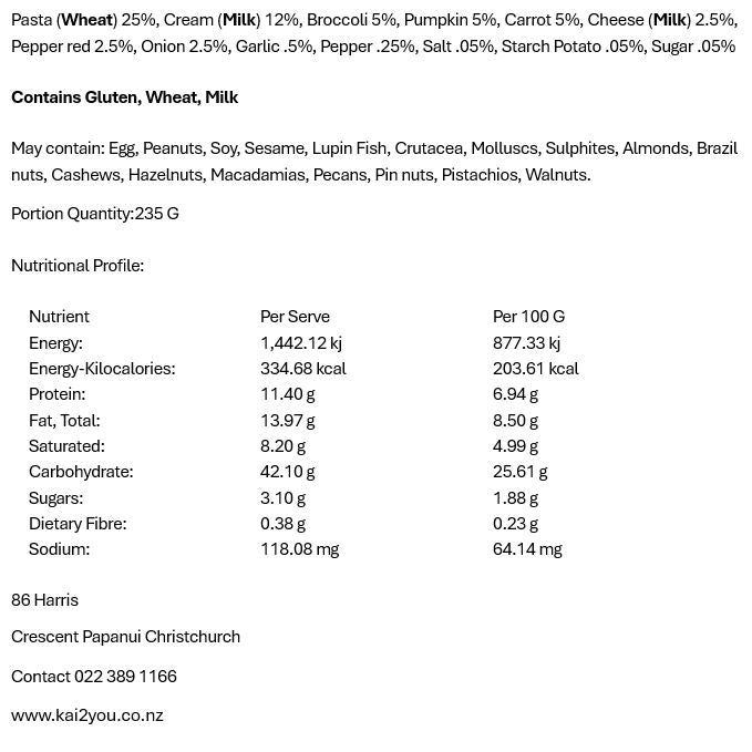 Roasted Vegetable pasta bake 10.10.25
