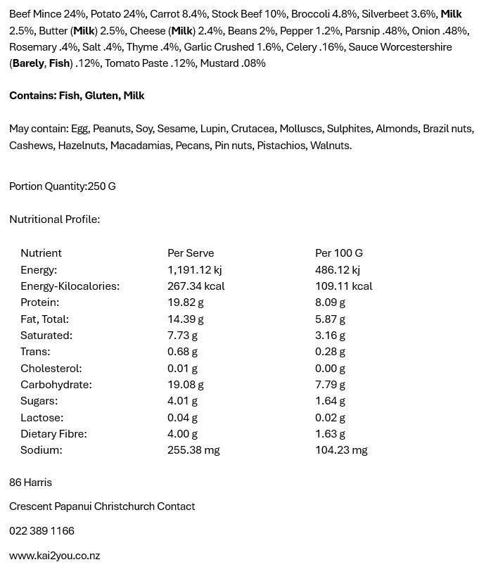 Slow cooked beef mince 25.11.25