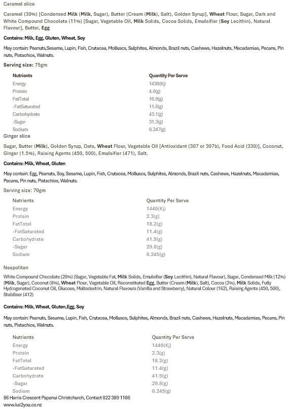 A selection of sweet treats 24.02.26