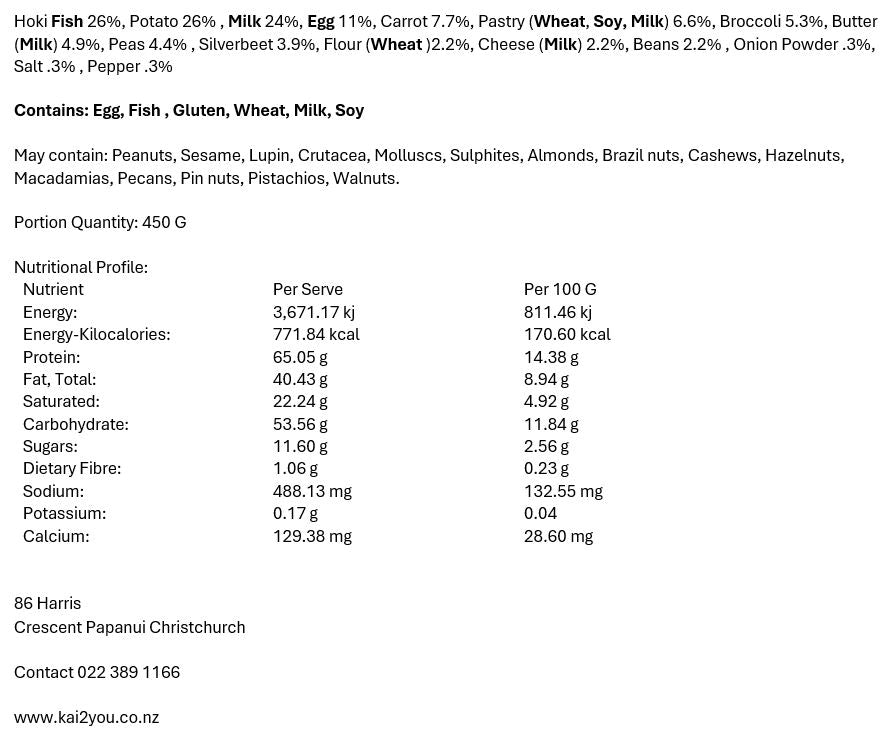 Smoked fish pie 15.7.25