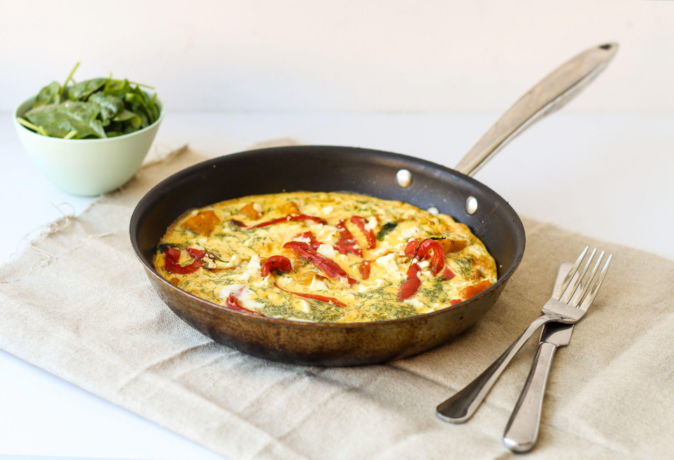 Vegetable frittata with steamed vegetables 3.11.26