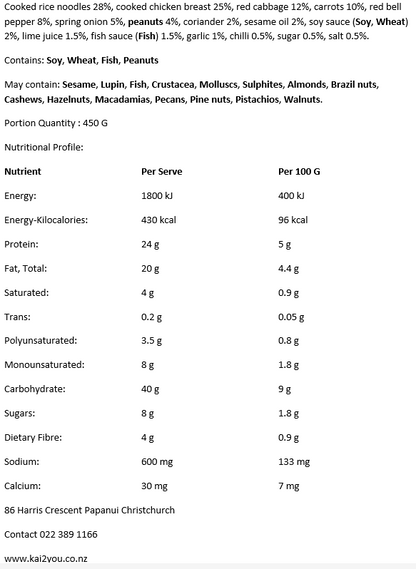 Thai chicken peanut noodle salad 05.12.25